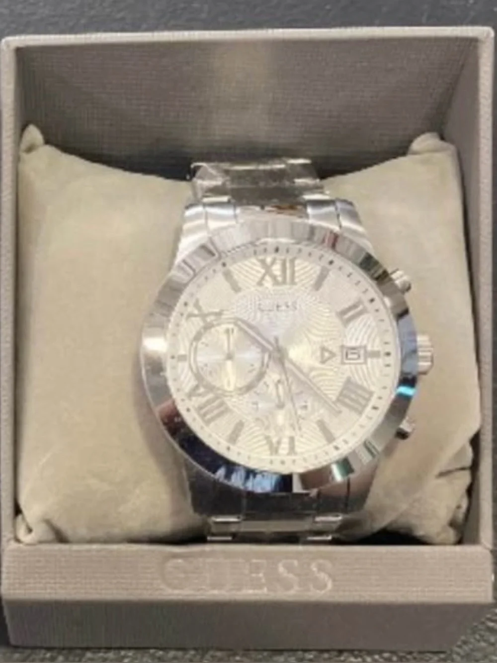 Guess Stainless Steel Watch in Silver Tone